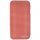 Vili Plaid Style Flip Θήκη Galaxy S4 Κόκκινο